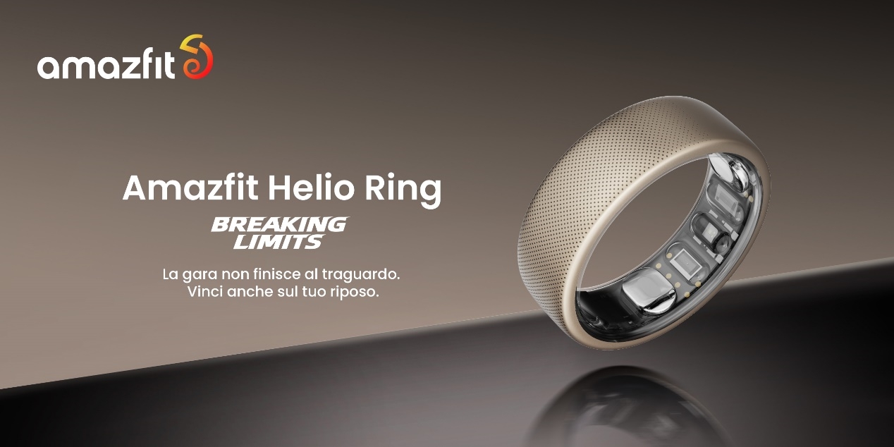 Amazfit Helio Ring rivoluziona il monitoraggio delle prestazioni